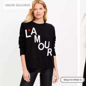 Chic Black L'AMOUR Sweater